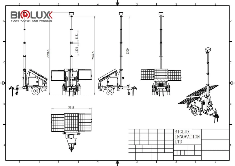 Drawing 3 Panels CCTV Tower Electric 65M Expanded Drawing 3 Panels CCTV Tower Electric 65M Expanded