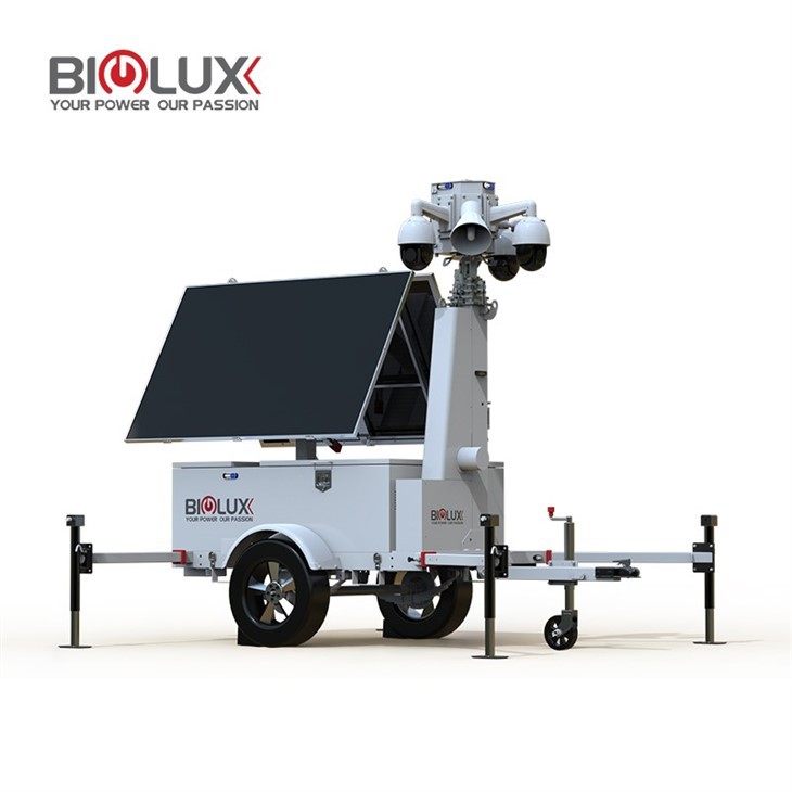 Starlink-Ready Mobile Solar CCTV Trailer Tower best